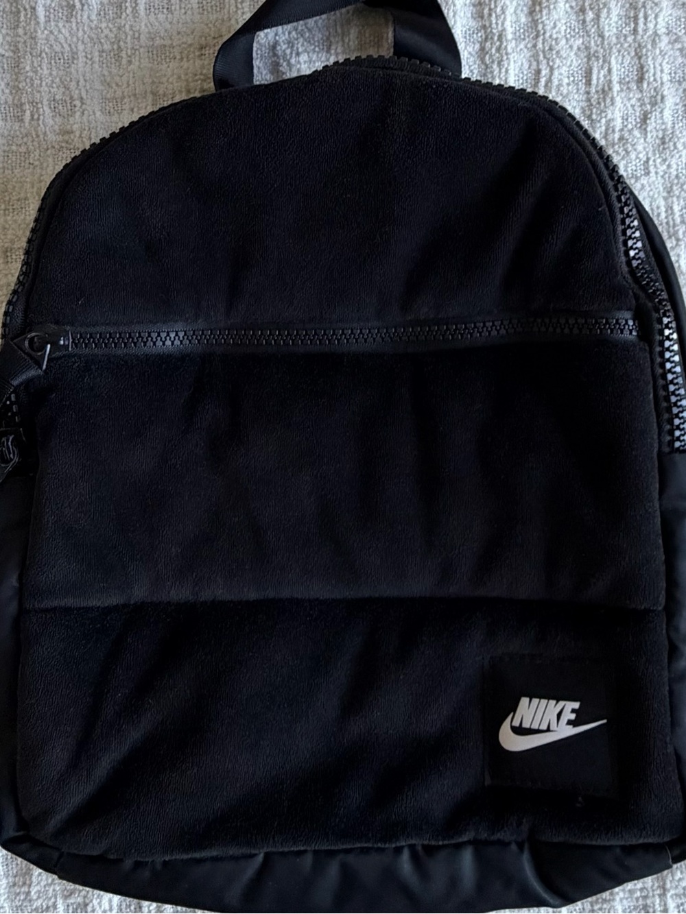 Nike Black Backpack with White Logo - Padded Everyday Pack